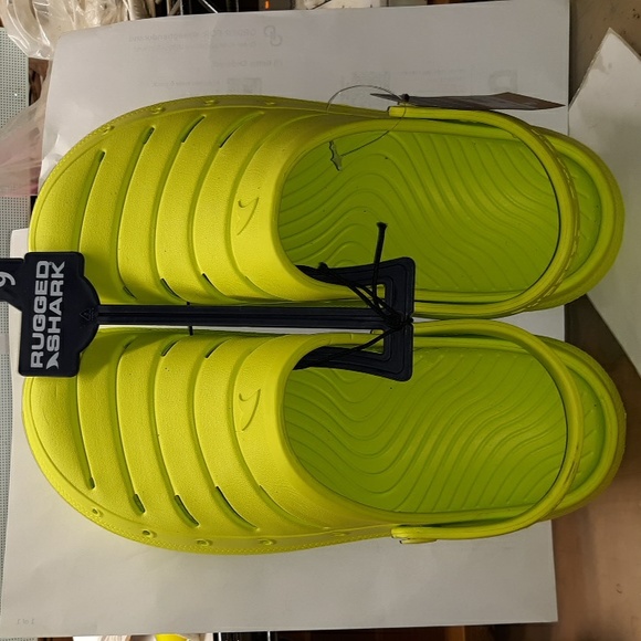 NEW Rugged Shark Neon clogs - Picture 1 of 3